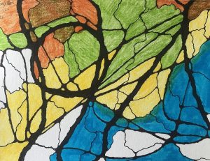 Basic Algorithm workshop Neurographica visual – abstract lines and shapes representing intention and wellbeing. Workshops Page