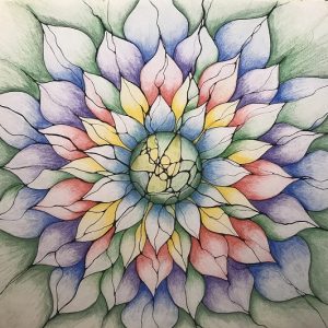Neuro Mandala Soul NMS. Neurographica artwork symbolising growth, beauty, and transformation. Used on homepage, workshops, products, and shop pages