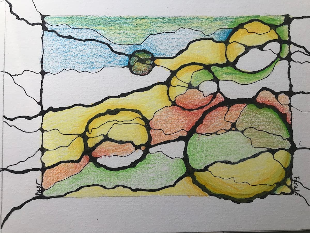 Algorithm for Revealing Intentions (ARI) Neurographica workshop – mindful art for clarity and focus. For homepage, workshops page, Products and shop page