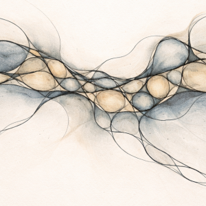 NeurographicAI™ Saying Goodbye drawing supporting emotional integration, remembrance, and gentle closure during a later stage of grief.