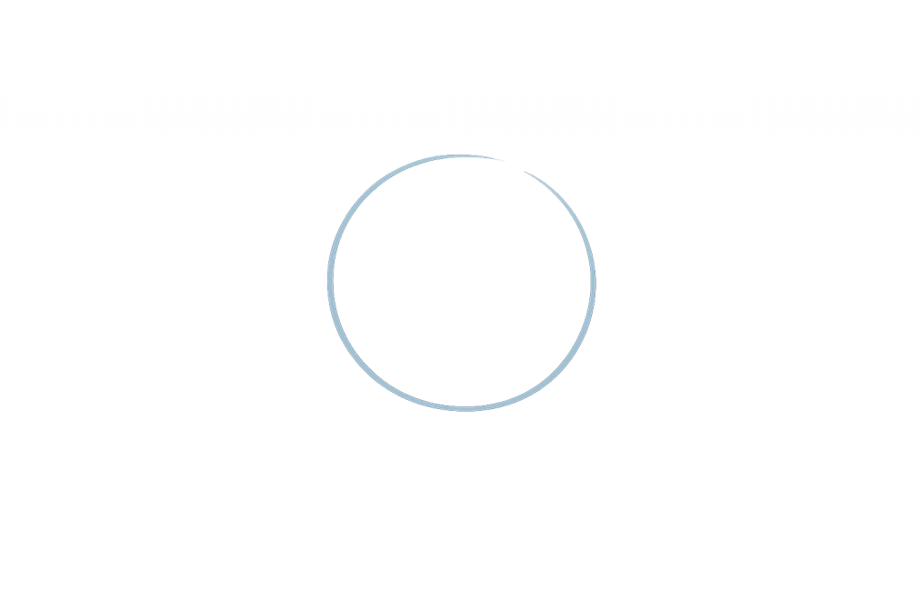 Open Circle Symbol – Grief Support Workshop Series Minimal open circle symbol representing continuity, remembrance, and ongoing connection within the Grief Support Workshop Series.